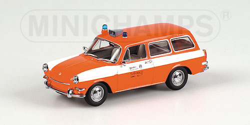 VOLKSWAGEN | 1600 VARIANT FIRE ENGINE - VIGILI DEL FUOCO | RED /Minichampsミニチャンプス 1/43 ミニカー