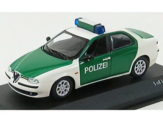 ALFA ROMEO - 156 POLIZEI - POLICE 1997 - GREEN WHITE /Minichamps 1/43 ミニカー
