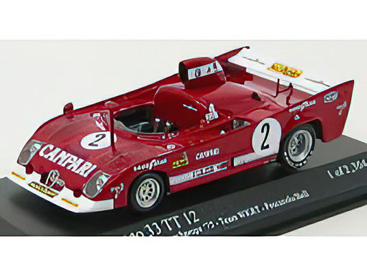 ALFA ROMEO - 33TT 12 N 2 WINNER 1000Km SPA-FRANCORCHAMPS 1975 PESCAROLO - BELL - RED /Minichamps 1/43 ミニカー