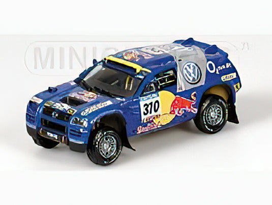 VOLKSWAGEN - RACE TOUAREGRED BULL N 310 RALLY PARIS-DAKAR 2005 PONS - KLEINSCHMIDT - BLUE /Minichamps 1/43 ミニカー