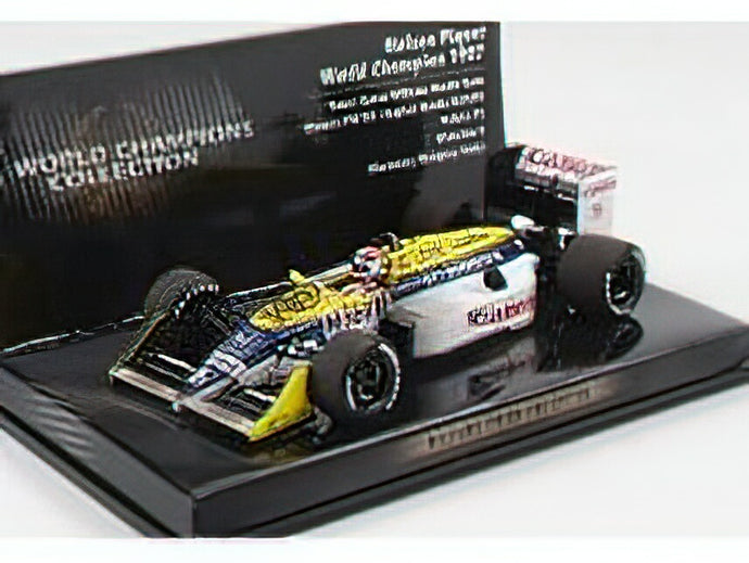 WILLIAMS - F1 FW11B HONDAホンダN 6 WORLD CHAMPION DIRTY VERSION SEASON 1987 NELSON PIQUET - BLUE YELLOW WHITE /Minichampsミニチャンプス 1/43 ミニカー