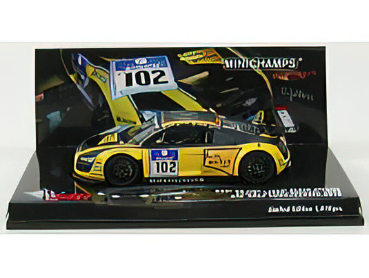 AUDI - R8 LMS N 102 24h NURBURGRING 2010 STUCK - HEYER - BRESLIN - JONS - YELLOW MATT BLACK /Minichamps 1/43 ミニカー