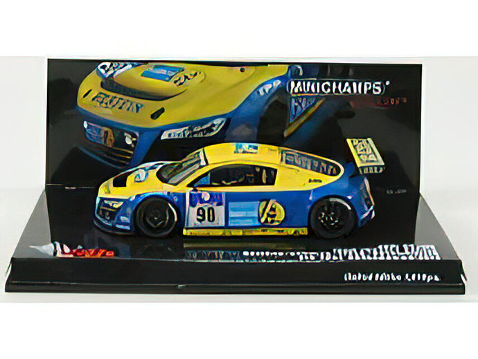 AUDI - R8 LMS N 98 24h NURBURGRING 2010 BASSENG - STIPPLER - STUCK - ROCKENFELLER - YELLOW BLUE /Minichamps 1/43 ミニカー
