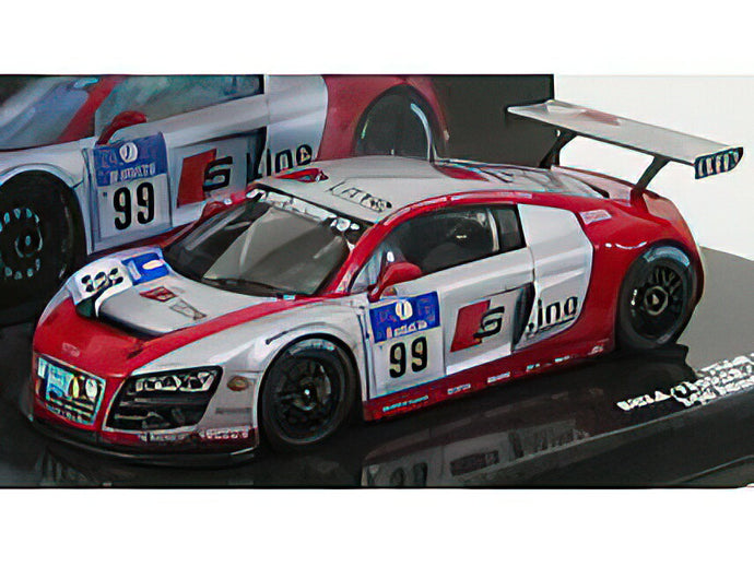 AUDI - R8 LMS N 99 24h NURBURGRING 2010 BIELA - FASSLER - KAFFER - HENNERICI - SILVER RED /Minichamps 1/43 ミニカー