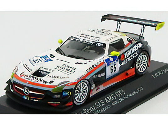 MERCEDES BENZ - SLS AMG GT3 TEAM HANKOOK HEICO N 65 24h NURBURGRING 2012 SCHNEIDER - ARNOLD - MARGARITIS - HEYER - BLACK WHITE ORANGE /Minichamps 1/43 ミニカー