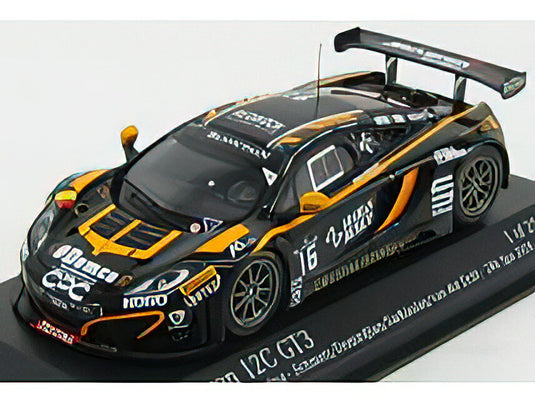McLAREN - 12C GT3 TEAM BOUTSEN GINION RACING N 16 24h SPA 2014 SCHMETZ - DEMIRDJIAN - SARKISSIAN - VAN DER DRIFT - BLACK ORANGE /Minichamps 1/43 ミニカー