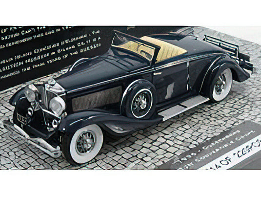 DUESENBERG - SJN SUPERCHARGED CONVERTIBLE COUPE 1936 - DARK BLUE /Minichamps 1/43 ミニカー
