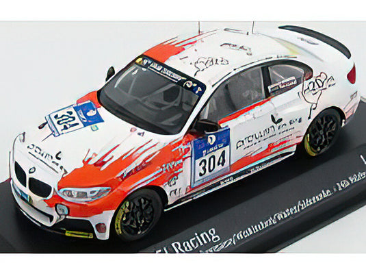 BMW - 2-SERIES M235i TEAM RENT2DRIVE RACING N 304 24h NURBURGRING 2015 ACKERMANN - WISKIRCHEN - WHITE ORANGE /Minichamps 1/43 ミニカー
