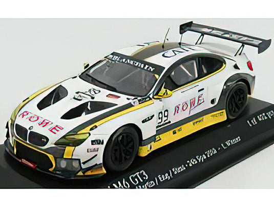 BMW - 6-SERIES M6 GT3 TEAM ROWE RACING N 99 WINNER 24h SPA 2016 A.SIMS - P.ENG - M.MARTIN - WHITE YELLOW BLACK /Minichamps 1/43 ミニカー