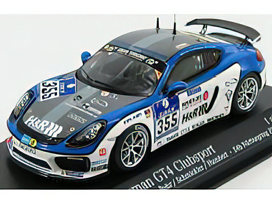 PORSCHE - CAYMAN GT4 TEAM CLUBSPORT N 355 24h NURBURGRING 2016 BOHR - SCHMICKLER - HUMBERT - WHITE BLUE /Minichamps 1/43 ミニカー
