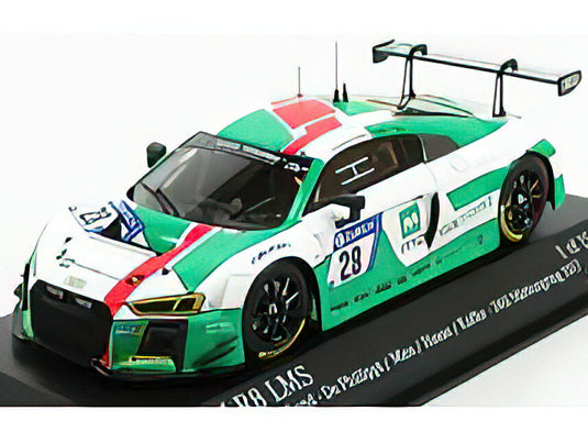AUDI - R8 LMS AUDI SPORT TEAM N 28 24h NURBURGRING 2017 DE PHILLIPPI - MIES - HAASE - KAFFER - WHITE GREEN /Minichamps 1/43 ミニカー