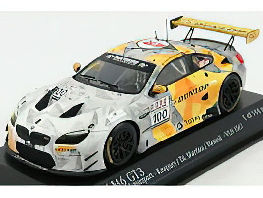 BMW - 6-SERIES TEAM DUNLOP N 100 VLN ROUND 3 2017 N.MENZEL - C.KROGNES - M.DI MARTINO - SILVER YELLOW /Minichamps 1/43 ミニカー