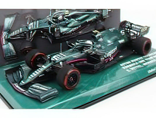 ASTON MARTIN - F1 AMR21 MERCEDES M12 EQ POWER+ TEAM COGNIZANT FORMULA ONE N 5 5th MONACO GP 2021 SEBASTIAN VETTEL - GREEN MET /Minichampsミニチャンプス 1/43 ミニカー