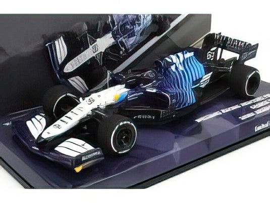 WILLIAMS - F1 FW43B MERCEDES M12 EQ POWER+ TEAM WILLIAMS RACING N 63 SAUDI ARABIA GP 2021 GEORGE RUSSEL - WHITE LIGHT BLUE /Minichamps 1/43 ミニカー