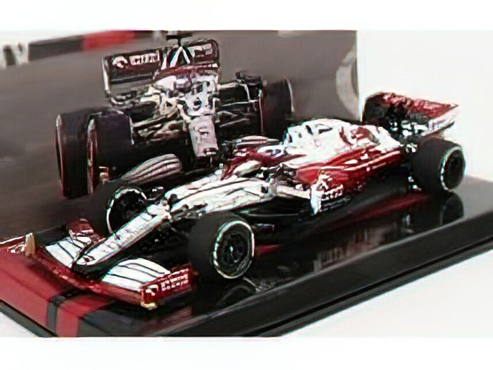 ALFA ROMEO - F1 C41 TEAM ORLEN RACING N 7 LAST RACE ABU DHABI GP 2021 KIMI RAIKKONEN - WHITE RED MET /Minichamps 1/43 ミニカー