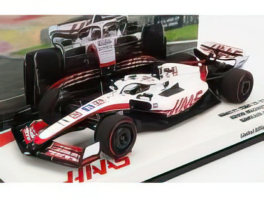HAAS - F1 VF-22 FERRARI TEAM HAAS N 20 5th BAHRAIN GP 2022 KEVIN MAGNUSSEN - WHITE BLACK RED /Minichamps 1/43 ミニカー