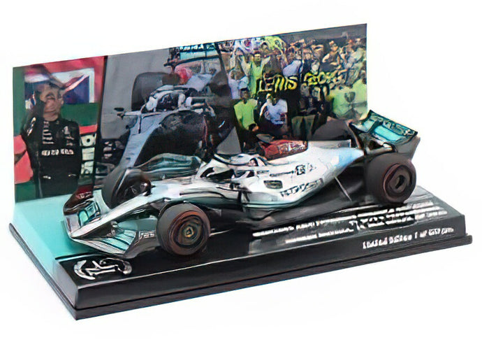 MERCEDES GP - F1 W13E TEAM MERCEDES-AMG PETRONAS F1 N 63 (first f1 win) WINNER BRAZILIAN GP 2022 GEORGE RUSSEL - SILVER GREEN /Minichamps 1/43 ミニカー