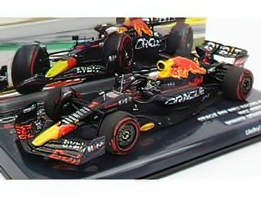 RED BULL - F1 RB18 TEAM ORACLE RED BULL RACING N 1 WORLD CHAMPION WINNER SPAIN GP 2022 MAX VERSTAPPEN - MATT BLUE YELLOW RED /Minichampsミニチャンプス 1/43 ミニカー