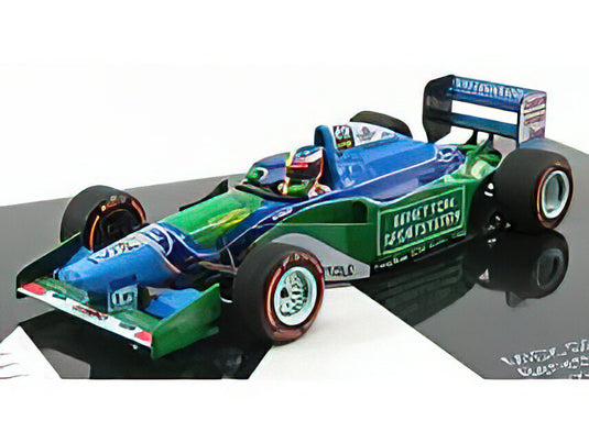 BENETTON - F1 B194 FORD MILD SEVEN (CAR OF MICHAEL SCHUMACHER 1994 WORLD CHAMPION) DEMONSTRATION RUN GP BELGIUM SPA 2017 MICK SCHUMACHER - BLUE GREEN /Minichamps 1/43 ミニカー