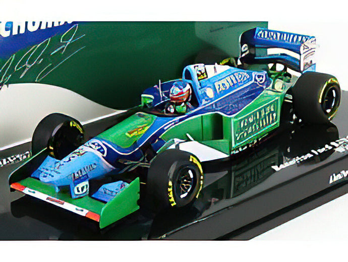 BENETTON - F1 B194 FORD MILD SEVEN N 5 MICHAEL SCHUMACHER WINNER FRENCH GP 1994 WORLD CHAMPION - BLUE GREEN /Minichamps 1/43 ミニカー