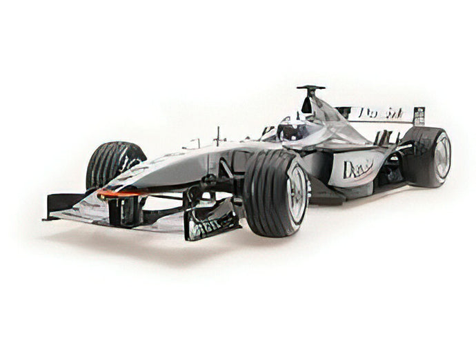 【予約】McLAREN - F1 MP4/16 3.0L V10 TEAM WEST McLAREN MERCEDES N 4 SPANISH GP 2001 DAVID COUTHARD WITH MIKA HAKKINEN RIDING - SILVER BLACK /Minichamps 1/18 ミニカー