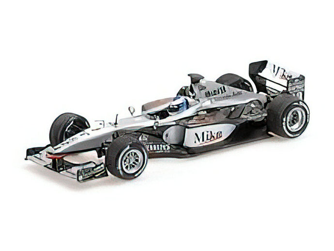 【予約】2023年発売予定McLAREN - F1 MP4/16 3.0L V10 TEAM WEST McLAREN MERCEDES N 3 SEASON 2001 MIKA HAKKINEN - SILVER BLACK /Minichamps 1/43 ミニカー