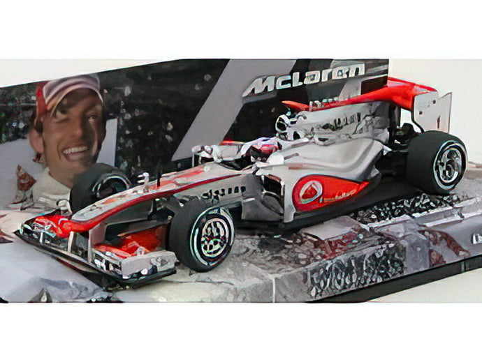 McLAREN - F1 MP4-25 N 1 WINNER AUSTRALIAN GP 2010 J.BUTTON - SILVER RED /Minichamps 1/43 ミニカー