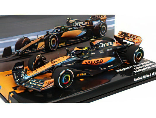 McLAREN - F1 MCL60 TEAM McLAREN N 4 BAHRAIN GP 2023 LANDO NORRIS - ORANGE BLUE BLACK /ミニチャンプス 1/43 ミニカー