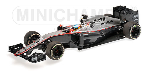 McLARENマクラーレン | F1  HONDAホンダMP4/30 HYBRID N 14 CHINESE GP 2015 FERNANDO ALONSO | GREY SILVER RED /Minichampsミニチャンプス 1/18 ミニカー