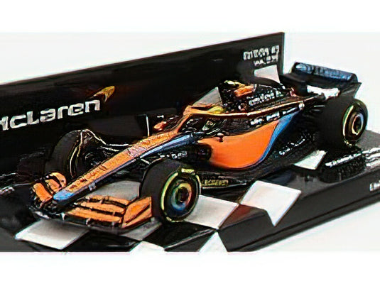 【予約】McLAREN F1  MCL36 MERCEDES TEAM MCLAREN N 4 BAHRAIN GP 2022 LANDO NORRIS - ORANGE LIGHT BLUE /Minichamps 1/43 ミニカー