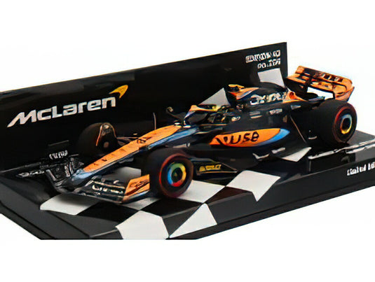 McLAREN - F1 MCL60 TEAM McLAREN N 4 BAHRAIN GP 2023 LANDO NORRIS - ORANGE BLUE BLACK /ミニチャンプス 1/43 ミニカー