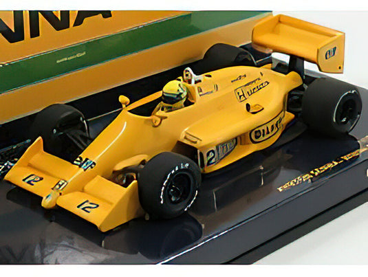 LOTUS - F1 HONDA 99T N 12 WINNER MONACO GP 1987 A.SENNA - YELLOW /Minichamps 1/43 ミニカー