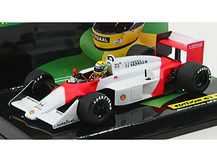 McLAREN - F1 HONDA MP4/3 AYRTON SENNA TESTCAR 1987 - WHITE RED /Minichamps 1/43 ミニカー