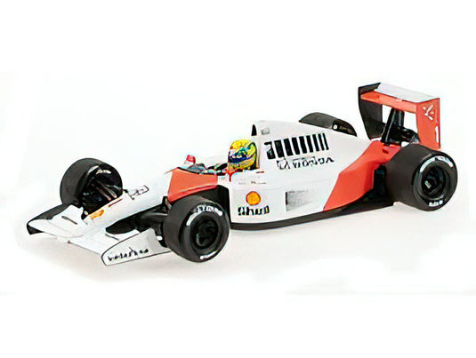 【予約】McLAREN - F1 MP4/6 N 1 AYRTON SENNA MEXICO GP 1991 WORLD CHAMPION WITH JEAN ALESI RIDING - WHITE RED /Minichamps 1/18 ミニカー