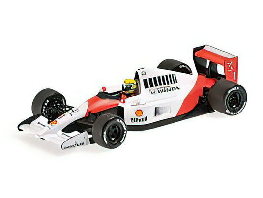 【予約】2023年発売予定McLAREN - F1 MP4/6 N 1 AYRTON SENNA MEXICO GP 1991 WORLD CHAMPION WITH JEAN ALESI RIDING - WHITE RED /Minichamps 1/43 ミニカー