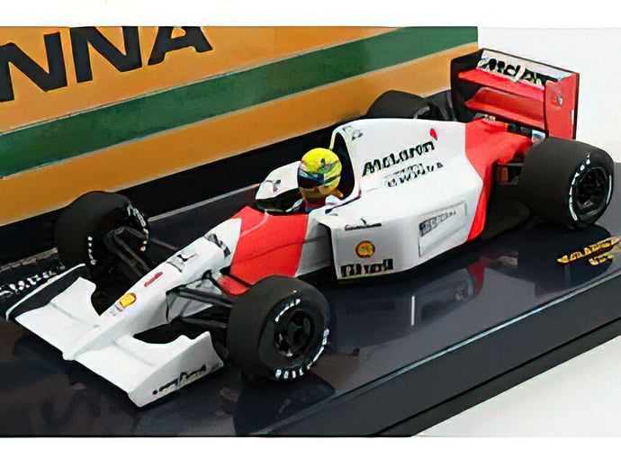 McLAREN - F1 HONDA MP4/7 N 1 SEASON 1992 AYRTON SENNA - WHITE RED /Minichamps 1/43 ミニカー