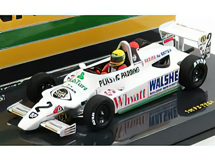 RALT TOYOTA - F1 RT3 N 2 1st F3 TEST SILVERSTONE SEPTEMBER 1982 AYRTON SENNA - WHITE /Minichamps 1/43 ミニカー