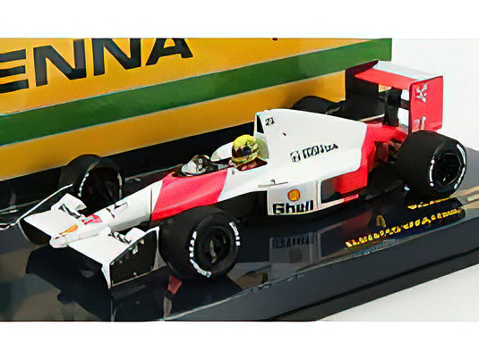 McLAREN - F1 MP4/5B HONDA V10 TEAM MARLBORO N 27 TEST MONZA AYRTON SENNA 1990 WORLD CHAMPION - RED WHITE /Minichamps 1/43 ミニカー