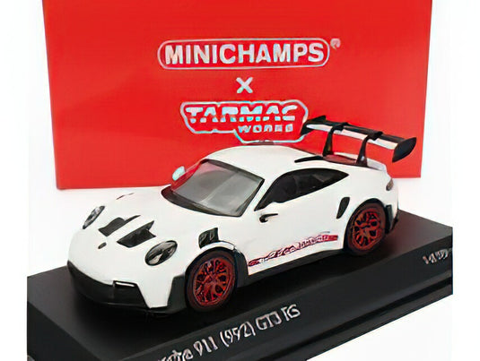 PORSCHE  911 992 GT3 RS COUPE 2022 - WHITE RED/Minichamps 1/64ミニカー