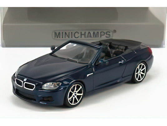 BMW  6-SERIES M6 CABRIOLET OPEN (F13) 2015 - BLUE MET/Minichamps 1/87ミニカー