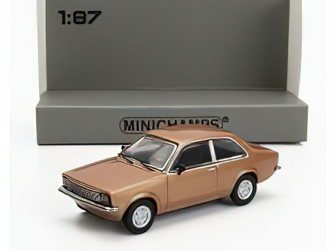 OPEL  KADETT C SALOON 1973 - GOLD/Minichamps 1/87ミニカー