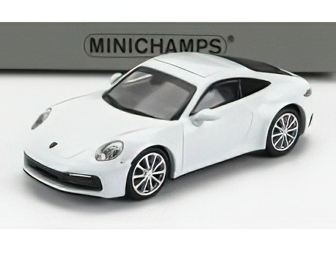 PORSCHE  911 992 CARRERA 4S COUPE 2019 - WHITE/Minichamps 1/87ミニカー