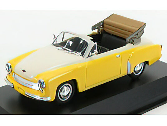 WARTBURG - A311 CABRIOLET 1958 - YELLOW WHITE /Minichamps 1/43 ミニカー
