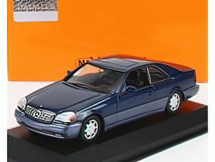 MERCEDES BENZメルセデスベンツ - S-CLASS 600SEC COUPE 1992 - BLUE MET /Minichampsミニチャンプス 1/43 ミニカー