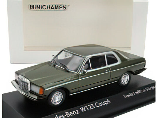 MERCEDES BENZ - 280CE (C123) COUPE 1980 - GREEN MET /Minichamps 1/43 ミニカー