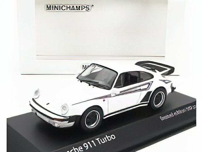 PORSCHE  911 930 TURBO COUPE MARTINI RACING LIVERY 1976 - WHITE/Minichamps 1/43ミニカー