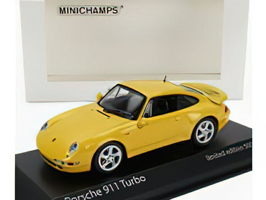 PORSCHE  911 993 TURBO COUPE 1995 - YELLOW/Minichamps 1/43ミニカー
