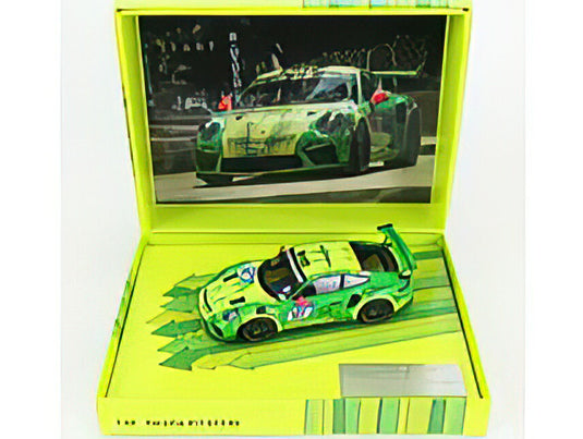 PORSCHE - 911 991 GT3 RS MANTHEY RACING N 912 DEMO RUN GOODWOOD 2018 R.LIETZ - P.PILET - F.MAKOWIECKI - N.TANDY - GREEN YELLOW /Minichamps 1/43 ミニカー