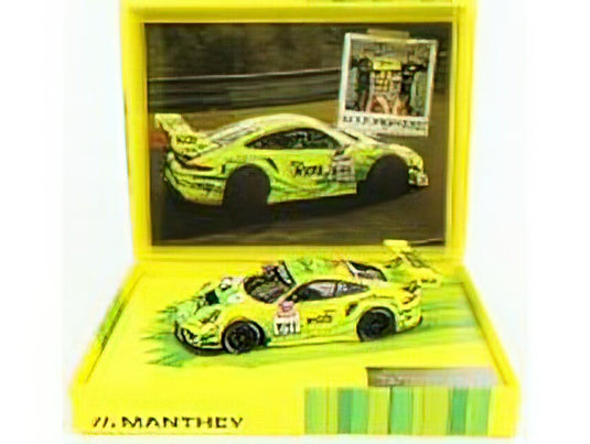 PORSCHE - 911 991-2 GT3 R TEAM MANTHEY RACING N 911 WINNER NLS7 ROWE 6h ADAC RUHR - POKAL - RENNEN NURBURGRING 2021 K.ESTRE - M.CHRISTENSEN - YELLOW GREEN /Minichamps 1/43 ミニカー