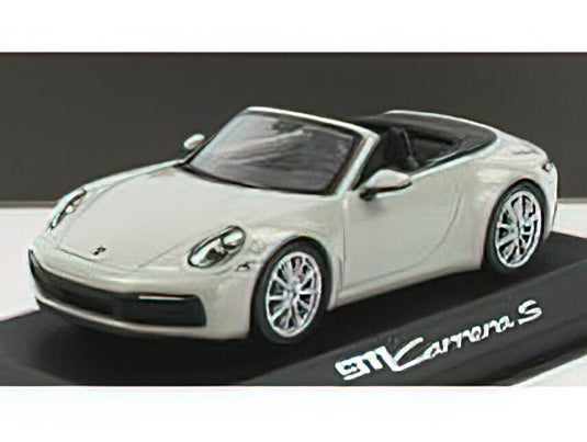 PORSCHEポルシェ - 911 992 CARRERA S CABRIOLET 2019 - CHALK /Minichampsミニチャンプス 1/43 ミニカー